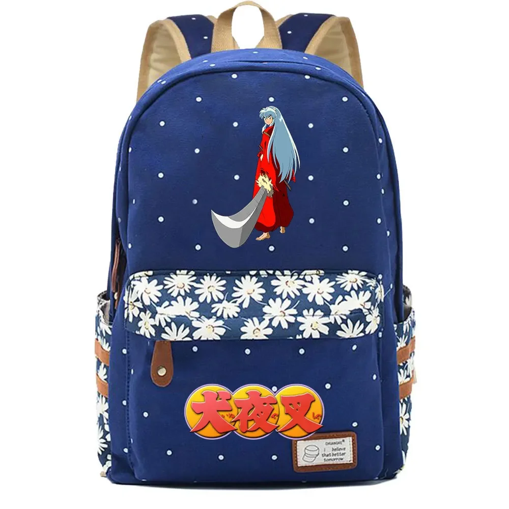 Anime Inuyasha Backpack Schoolbag Travel Notebook Bag Gift for Kids Students