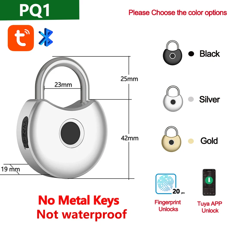 RAYKUBE Tuya Smart Vorhängeschloss Fingerabdruck Wasserdicht USB Lade Schnelle Identifizierung Entsperren Sensor Hohe Qualität P70/P55/PQ1