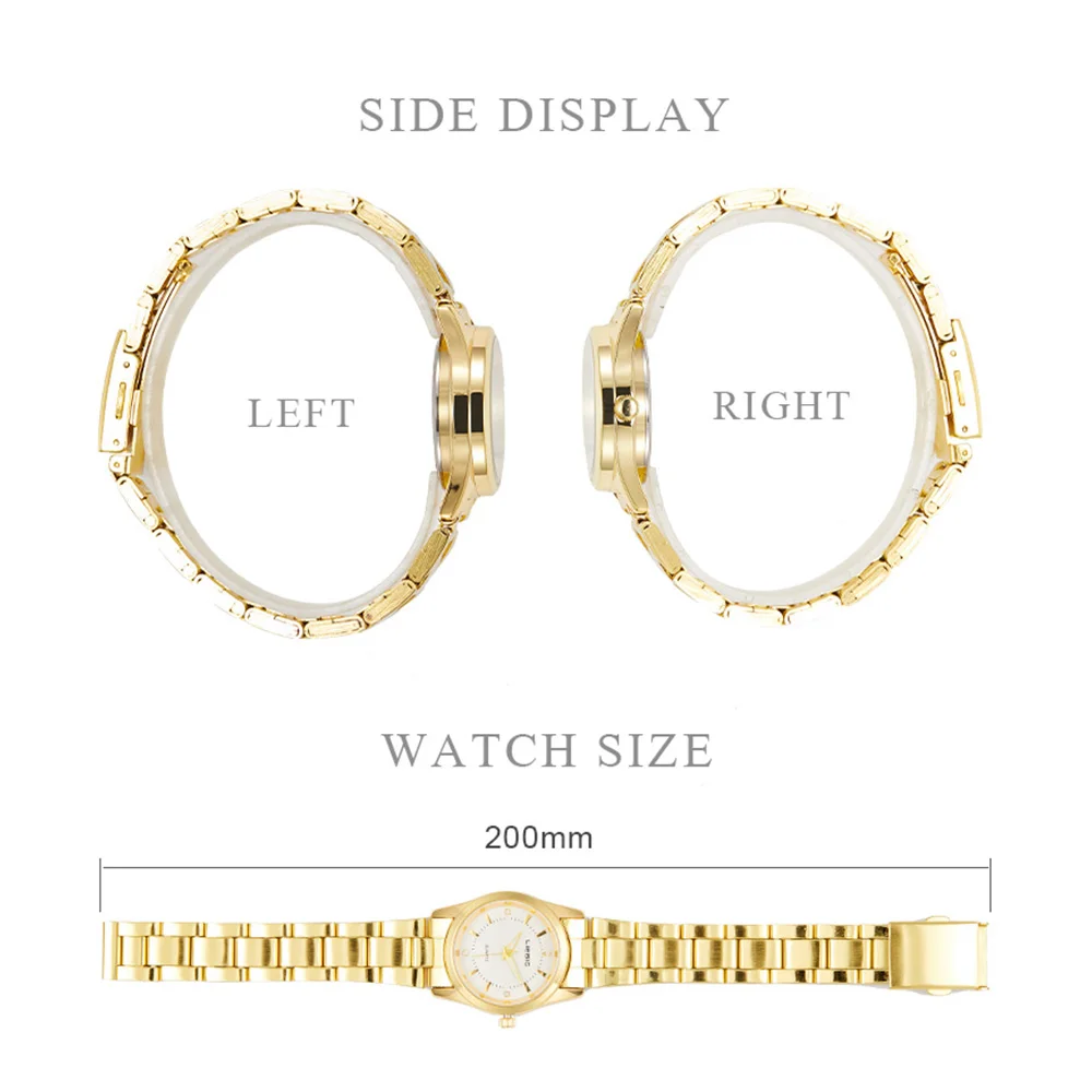 LIEBIG Damen-Quarzuhren mit Armbändern, einfaches Design, 3 Bar, wasserdicht, modisch, Stahlgürtel, Damen-Armbanduhren für Mädchen, Geschenk