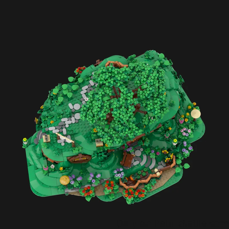 Moc قوالب بناء غرفة الضيوف نموذج التكنولوجيا وحدات كتل الهدايا خواتم سلسلة الأفلام عيد الميلاد اللعب لتقوم بها بنفسك مجموعات الجمعية #3