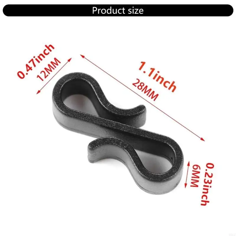 

MOLC 10/50Pcs Plastic Hooks S Shaped Hangers Christmas Light Clips Plastic Outdoor Gutter Hook for Christmas Decoration
