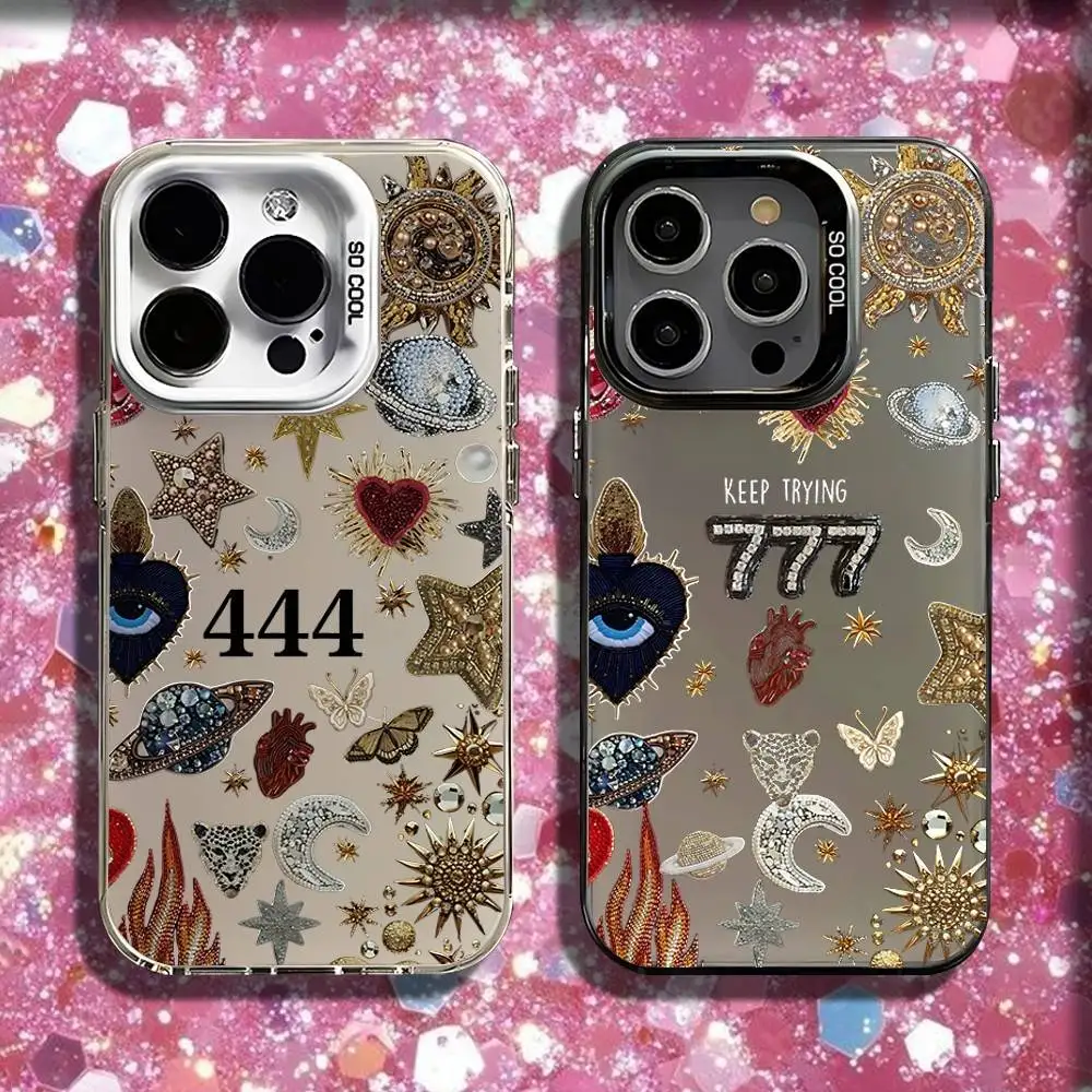 

Sea Floral Eyes Sun Phone Case For iPhone 16,15,14,13,12,11,Pro,XS,Max,Plus,Mini,SE Black White Matte Shockproof Cover