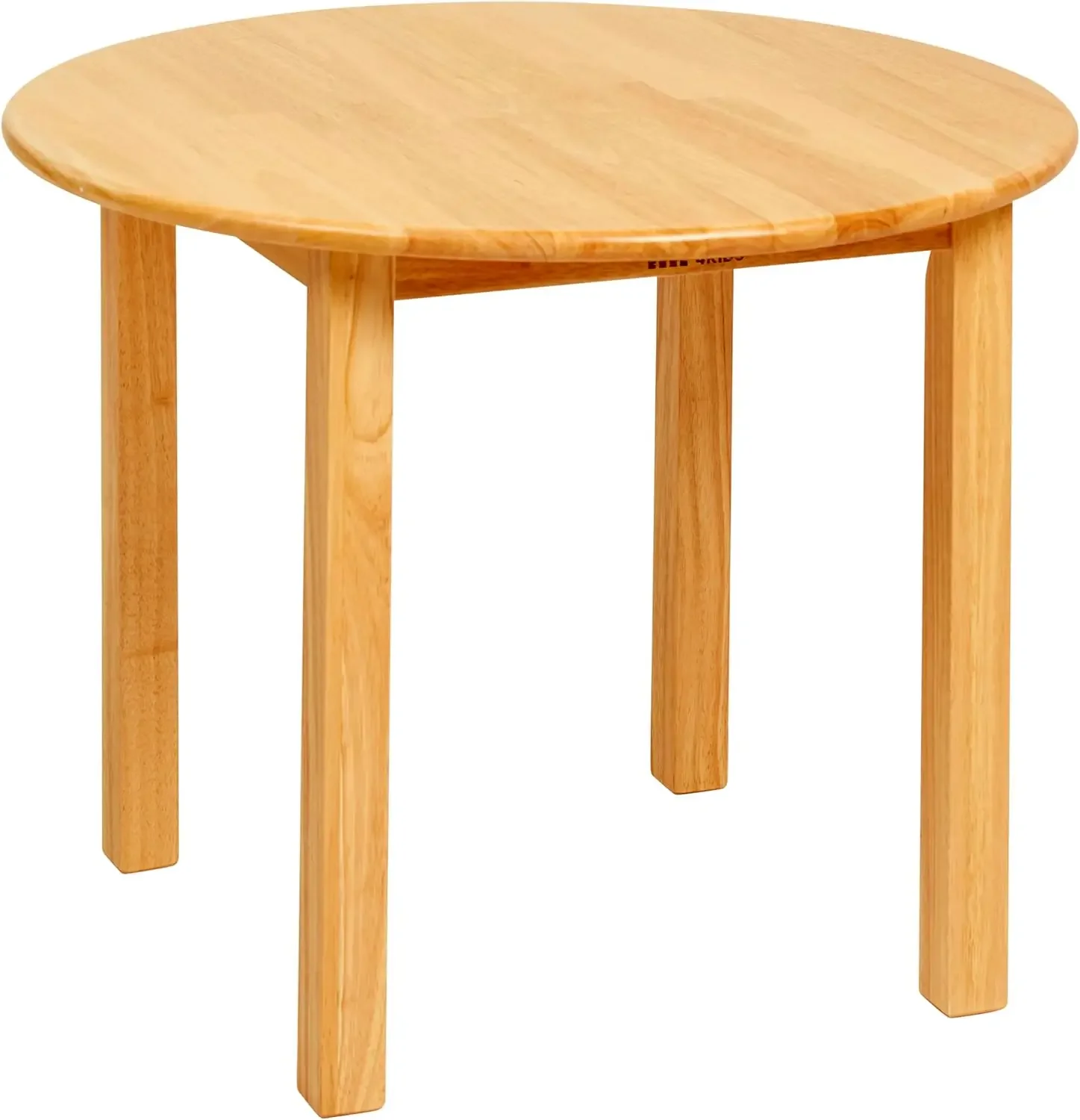 30in D Round Hardwood Table with 22in Legs, Kids Furniture, Honey