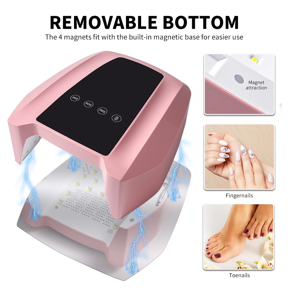 LIMEGIRL 42 LEDS Oplaadbare UV LED Nagellamp Professionele Draadloze Droger Machine voor Nagelgel Polish Drooglamp Manicure Tool