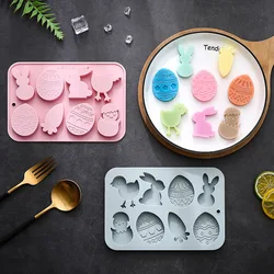 Easter Silicone Mold Chicken Rabbit Egg and Other Modeling Hand Soap Cake Mold Chocolate Mold