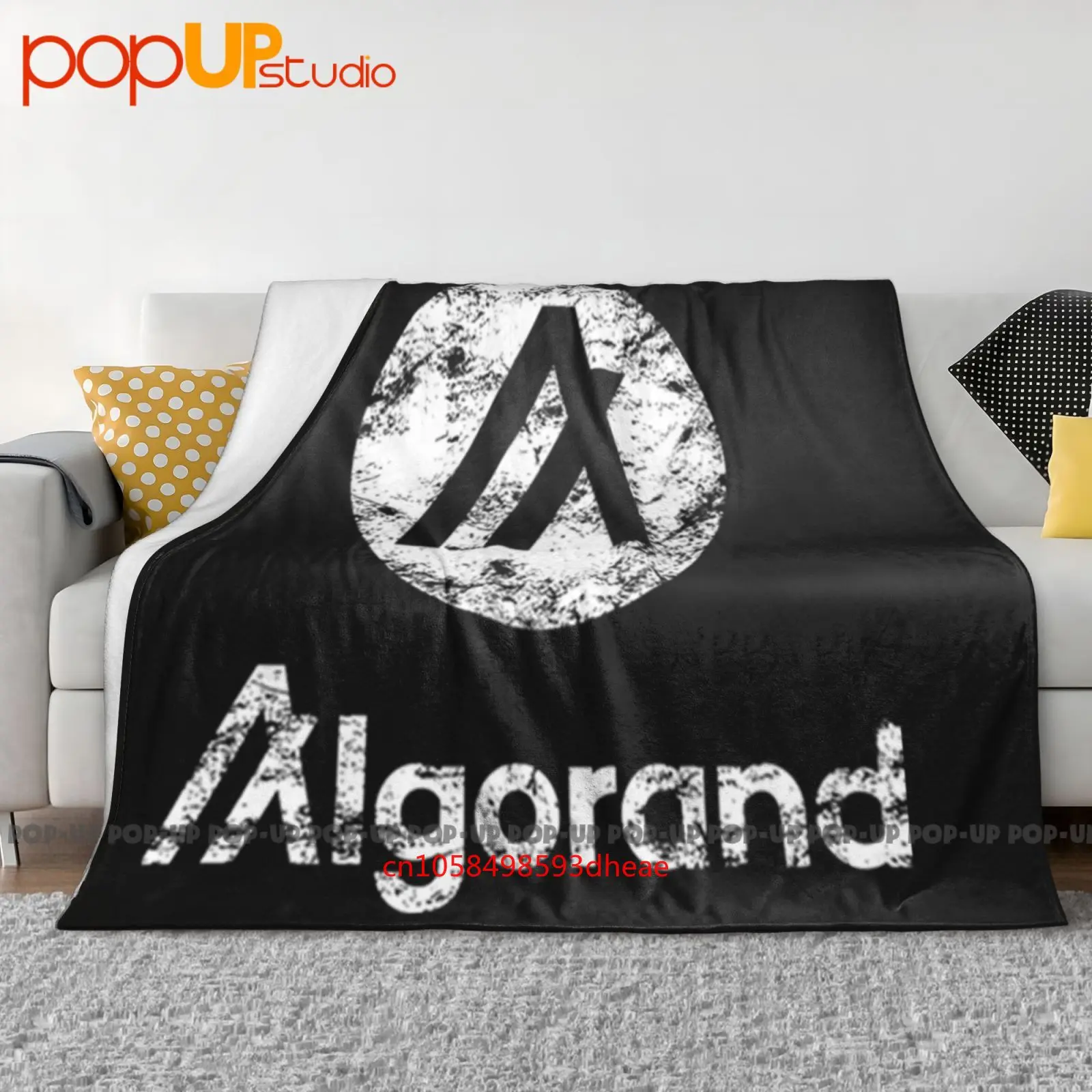 Algorand Crypto Blockchain Algo Token Distressed Ultra-Soft Blanket Quilt Winter Sofa Cover Bed Covers