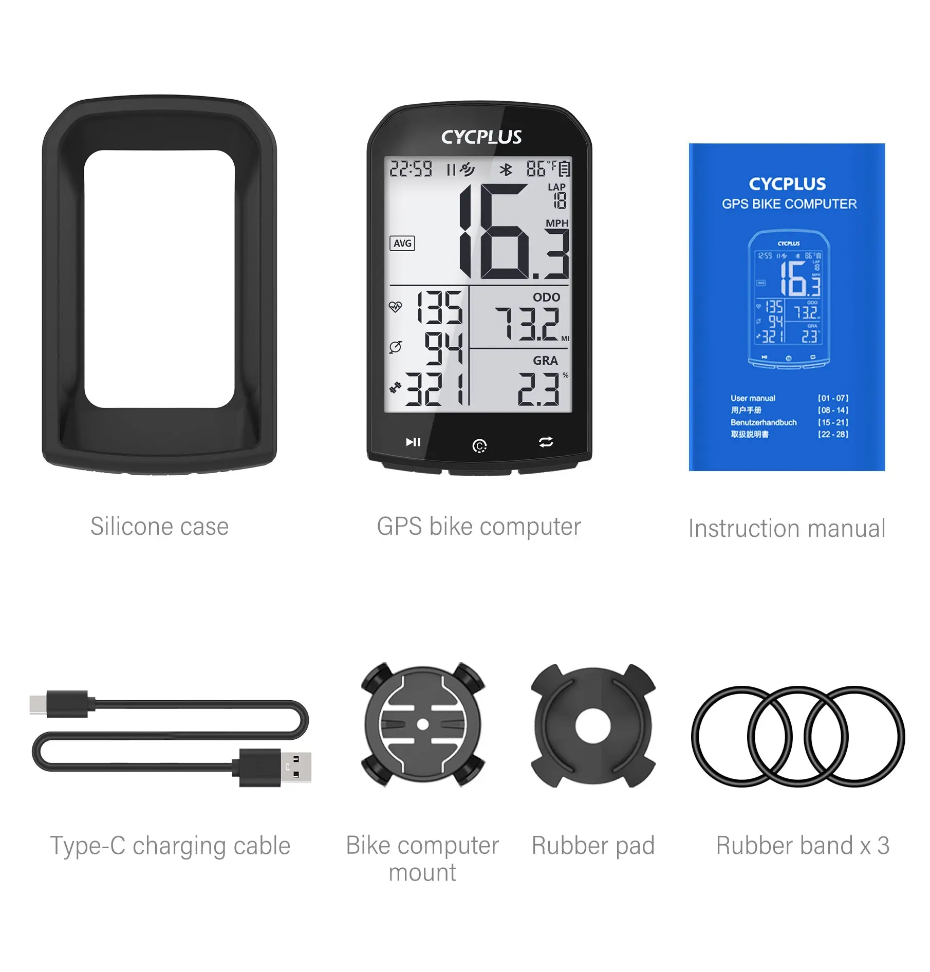 GPS-Fahrrad computer drahtlos Cycplus M1 Wasserdichte Tachometer Kilometer zähler Ameise + Bluetooth 5,0 Fahrrad Fahrrad zubehör