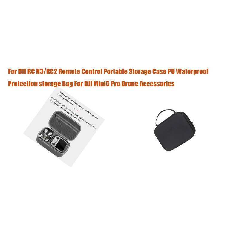 

For DJI RC N3/RC2 Remote Control Portable Storage Case PU Waterproof Protection storage Bag For DJI Mini5 Pro Drone Accessories