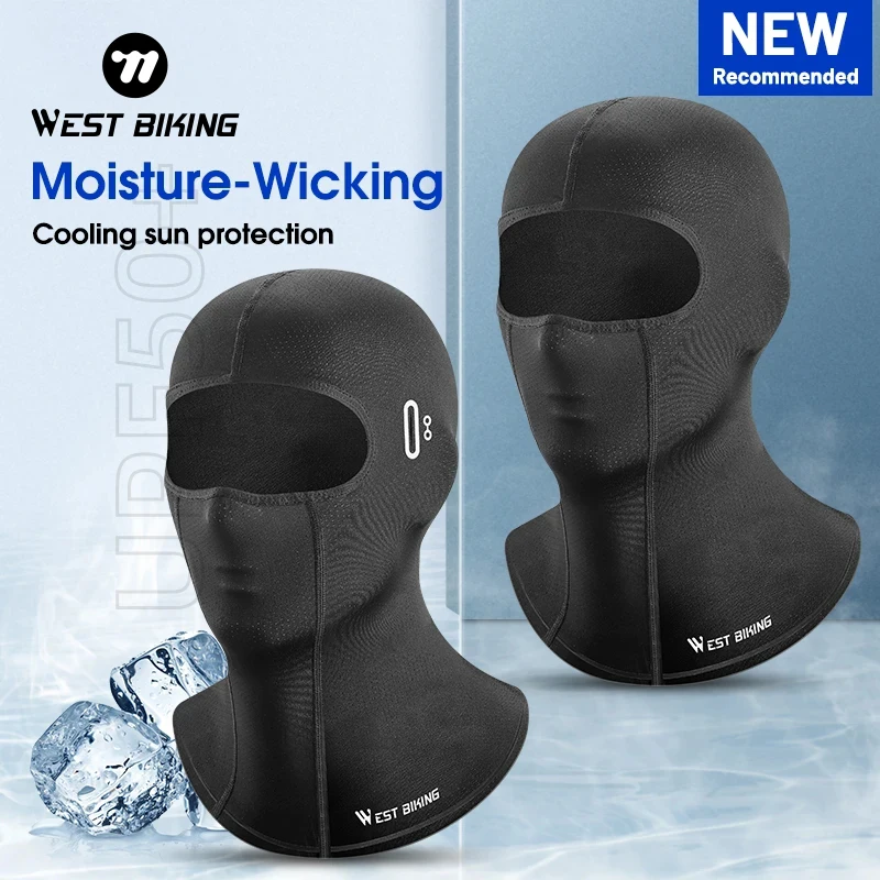 WEST BIKING – masque de vélo à séchage rapide, Protection UV, anti-humidité, pour hommes et femmes, collection printemps et été