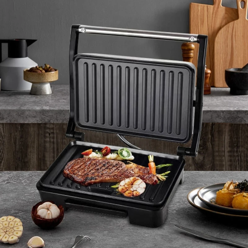 전기 샌드위치 제조업체 빠른 가열 파니니 프레스 그릴 쿨 그립 손잡이