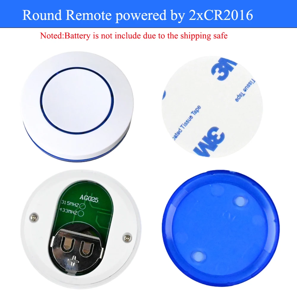 تيار مستمر 6 فولت 9 فولت 12 فولت 24 فولت RF وحدة التتابع التحكم عن بعد التبديل 433 ميجا هرتز زر مستدير WirelessKit ل LED المصباح الكهربي بوابة مروحة الباب