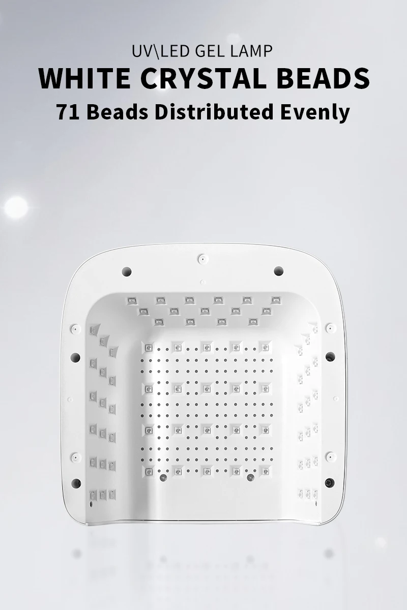 48 واط شاشة ديجيتال الأشعة فوق البنفسجية LED مسمار مصباح مع مسند الذراع المحمولة مساحة كبيرة مساحة مسمار مجفف المهنية مصباح الأشعة فوق البنفسجية لعلاج طلاء الجل