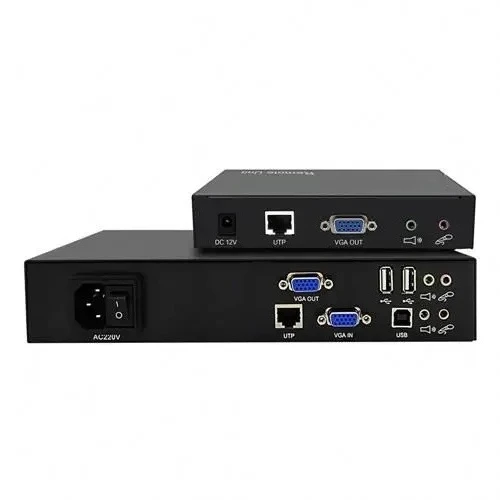 Extensor KVM VGA 1080p sobre Cable Cat5e/6/7, Extensor de 150m con USB2.0 o RS232
