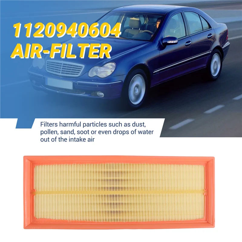 

AU34-1120940604 Air-Filter For Mercedes Benz W203 W204 C240 C280 C320 C350 W211 W212 E240 E280 E300 Accessories