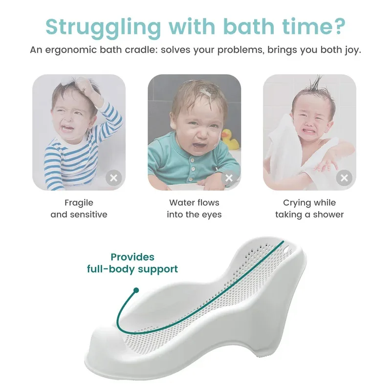 

Мягкое сиденье для купания новорожденных - эргономичное, легко моется, удобное и безопасное для младенцев