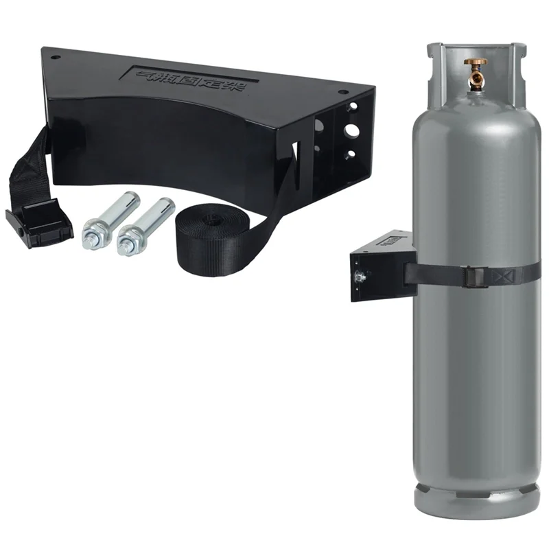 YWDZ-Propane Tank Holder Gas Cylinder Wall Mounted Bracket Gas Cylinder Holder Propane Tank Mount Holder With Screws