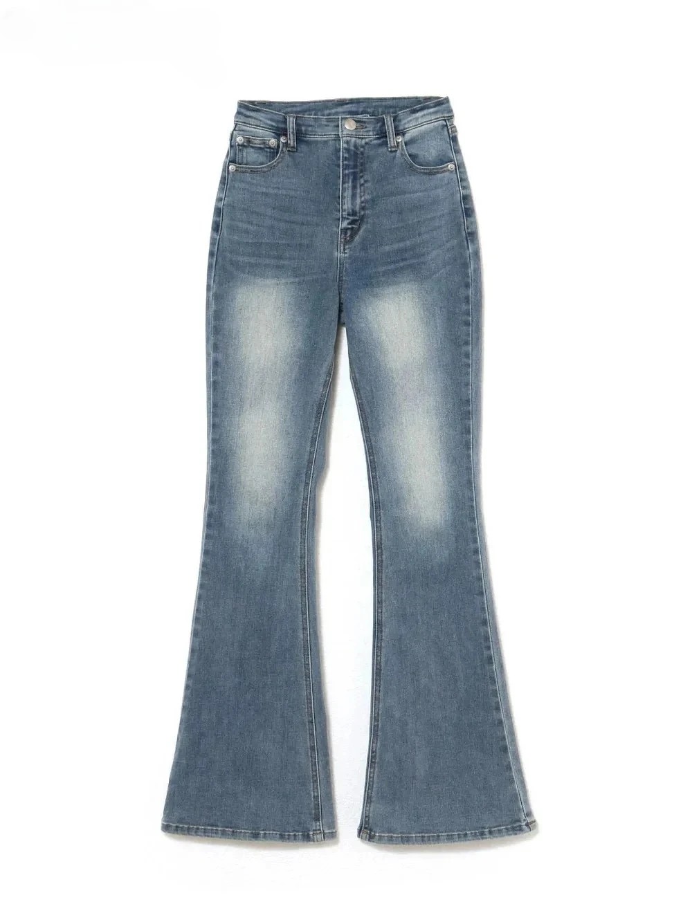 

Ladies High-waisted Jeans Fashion Spring and Summer Flared Pants Versatile and Thin Denim Trousers for Women Japanese Style