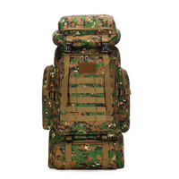 50-80L Big Capacity Outdoor Sports Bag Military Tactical Backpack Hiking Camping Waterproof Wear-Resisting Nylon Rucksack