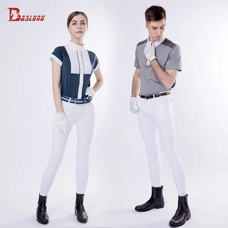 Baslong Equestrian Sports Pants Adult Professional Riding Pants Kidsren's Silicone Breeches Equestrian Clothing Non-Slip Breathable Elastic Knight Equipment Harness