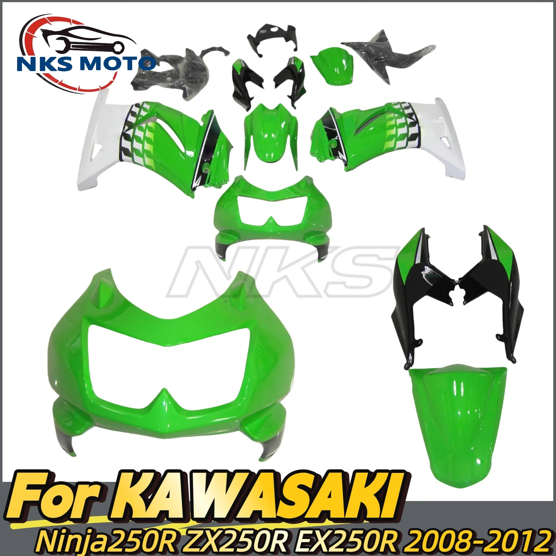 

Full Fairing Kit Fit For KAWASAKI Ninja 250r NINJA250 2008 2009 2010 2011 2012 EX250 Bodywork Fairings Kits
