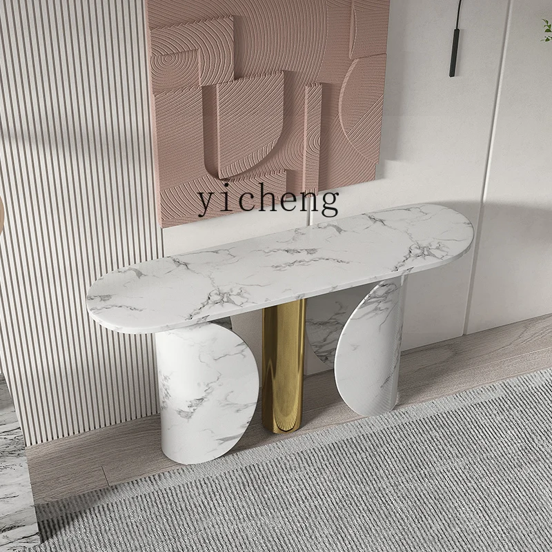 

FY entrance table marble countertop door entrance aisle long table art