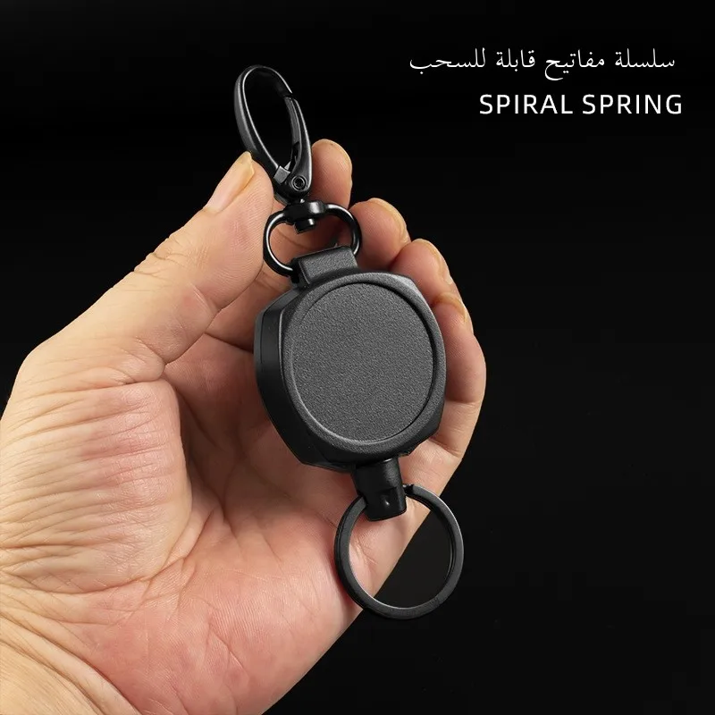 outdoor-cam-keychain-retractable-steel-wire-rope-easy-pull-bule-anti-loss-creative-equipment-travel-fiing-gear