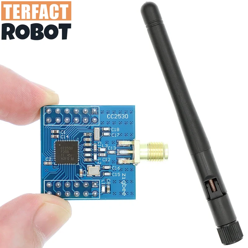 TERFACT CC2530 زيجبي وحدة UART اللاسلكية الأساسية مجلس التنمية CC2530F256 المنفذ التسلسلي وحدة لاسلكية 2.4 جيجا هرتز زيجبي