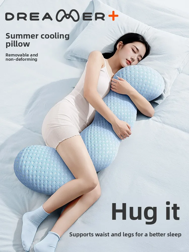 Sleeping Pillow for Women Leg Clasping Bed Pillow Back Support Pregnant Women Side Sleepers Long Rectangle Pillow Home Use