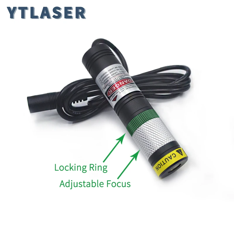 20x90mm Glass Len 505nm 10mw 30mw Focusable Waterproof Green Laser Module For Woodworking Carving Machine,Free with Bracket