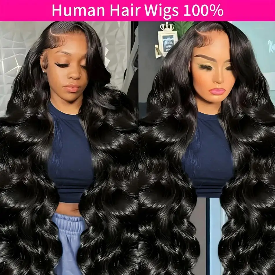 

Body Wave Lace Front Wig 13X6 Hd Lace Frontal Human Hair Wigs 100% Glueless 250 Density 30 40 Inch Brazilian Hair Wigs For Women