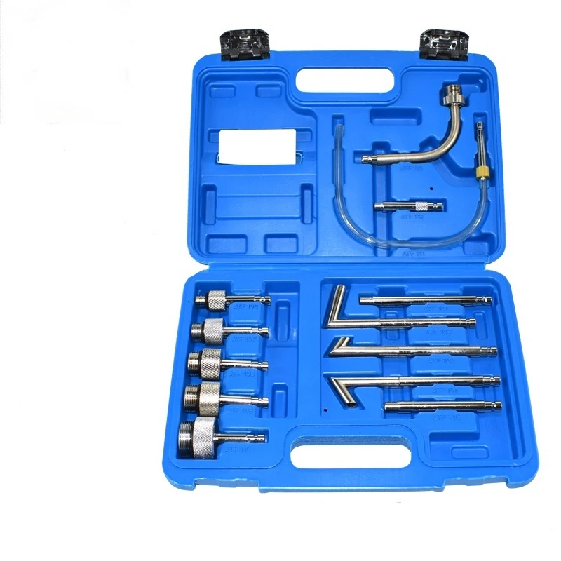 10L Pneumatic Transmission Oil Filling Tool Fluid Extractor Dispenser Refill Pump Tool Kit With 13pcs ATF Adaptor