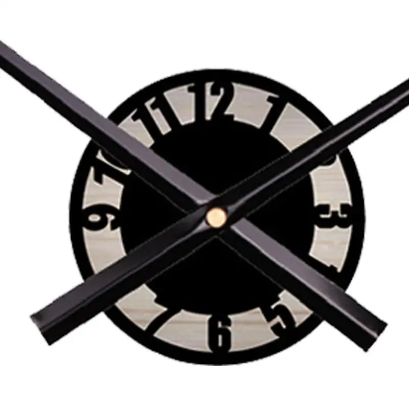 Wall Clock Easy to Use Long Hands European Decoration Elegant Unique Hanging Clock for Living Room Indoor School Office Home