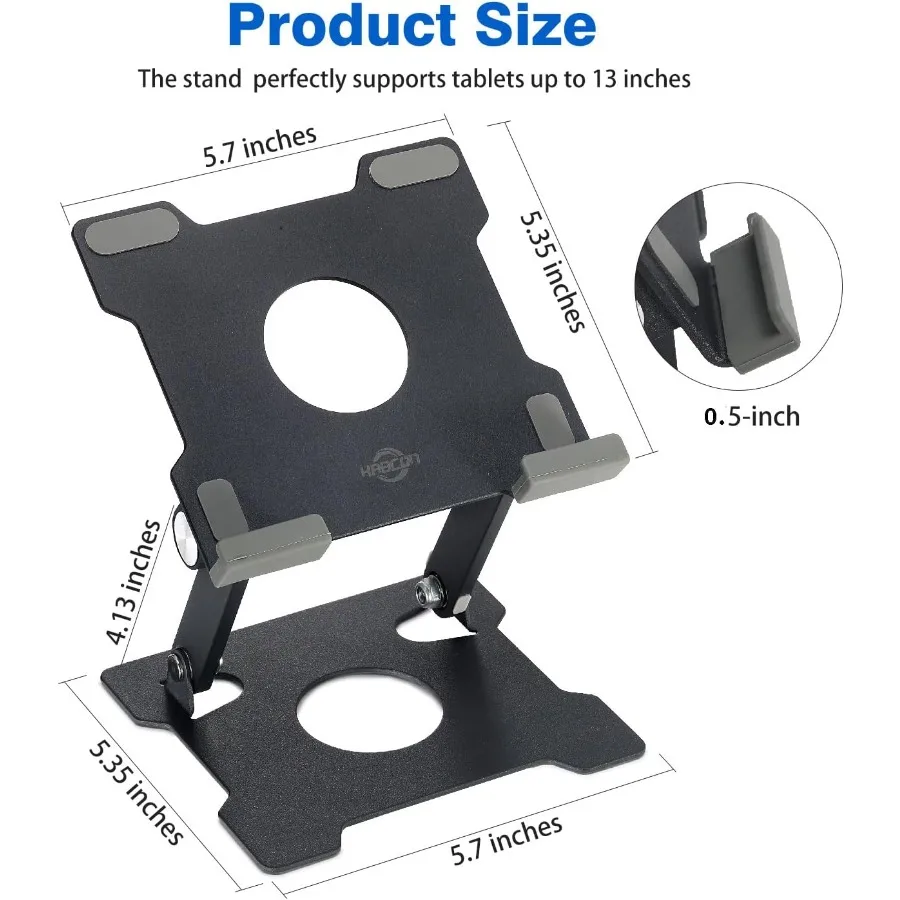 Soporte para tableta Soporte para tableta para iPad Soporte de escritorio multiángulo portátil ajustable Compatible con iPad Pro 9,7 10,5 12,9 Aire mínimo