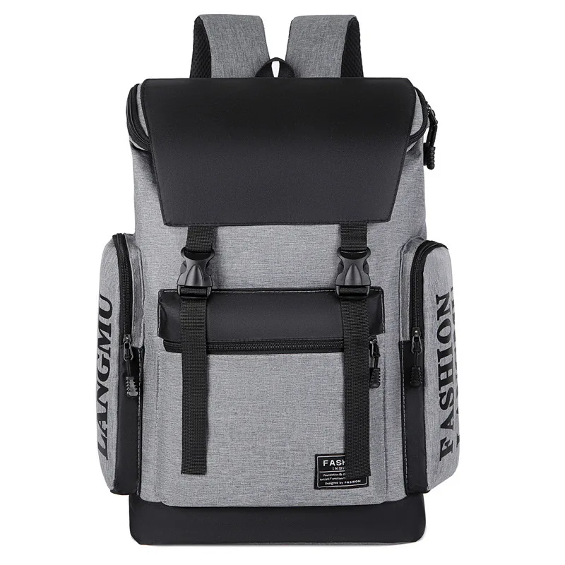 

Men's Backpack Canvas Leisure Laptop Backpack Large Capacity Travel Multifunction Rucksack Unisex Pockets Backpack School Bag