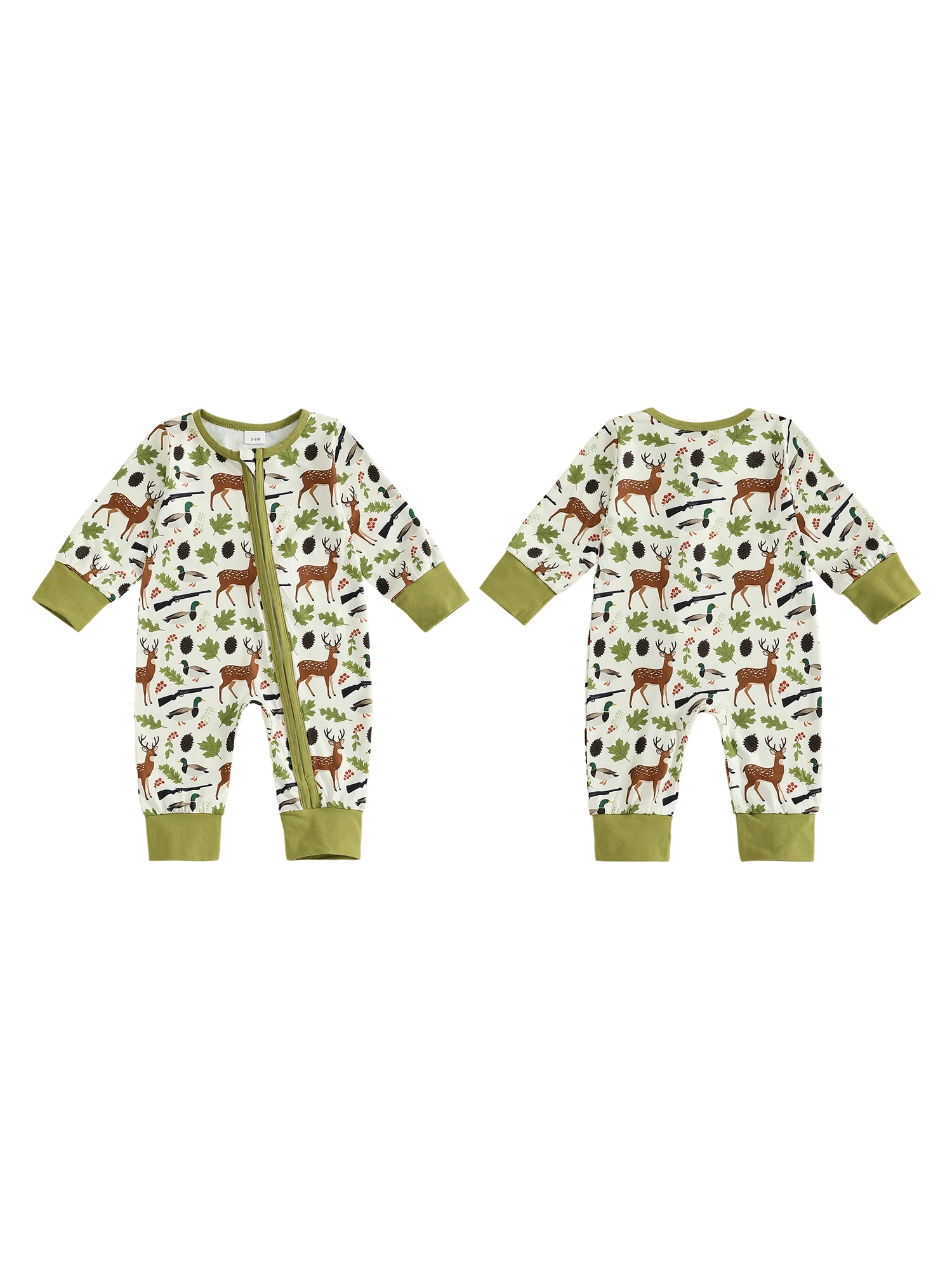 

Adorable Toddler Winter Stylish Snowflake Pattern Cozy Hooded Zip-Up Footed Romper Warm Fleece Jumpsuit