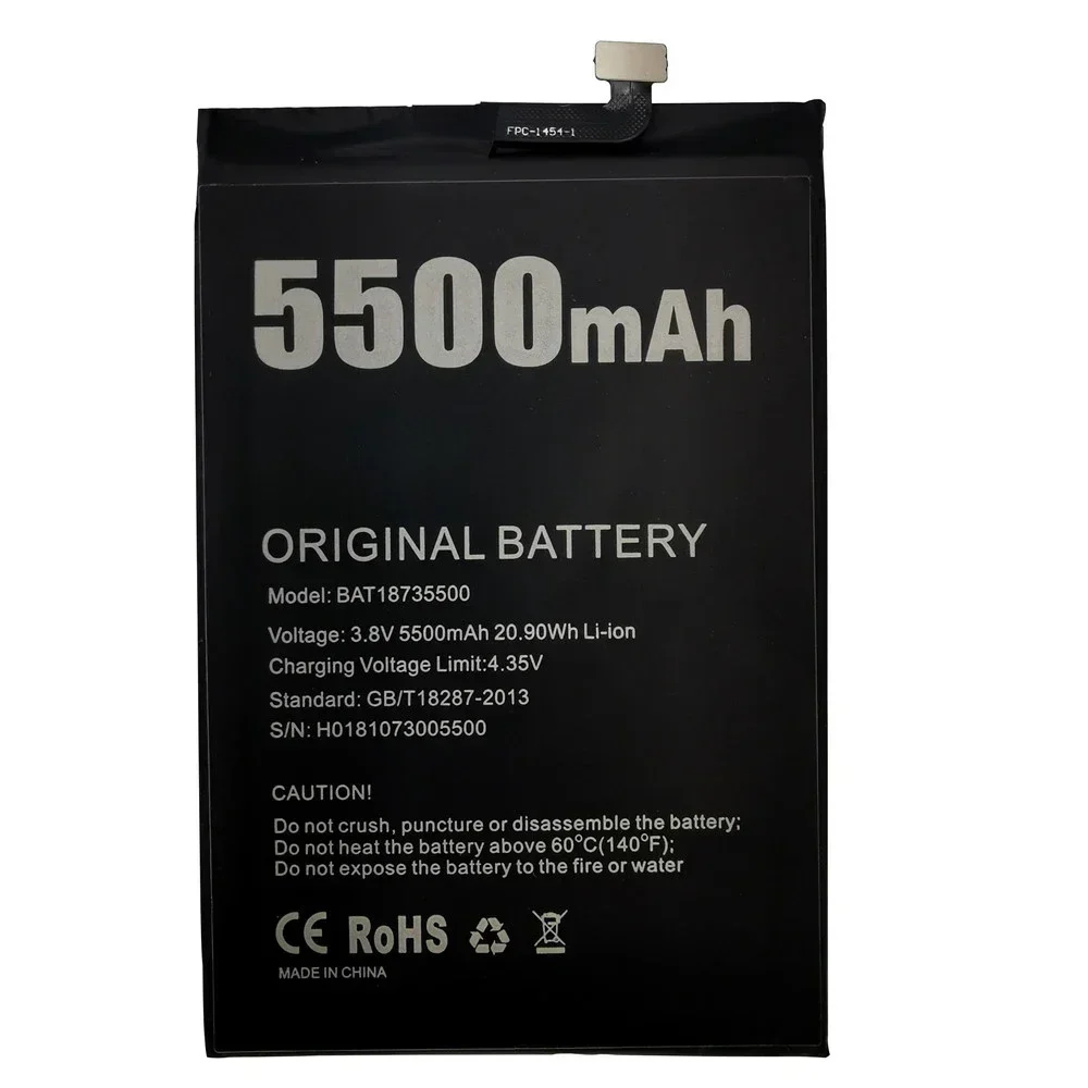 100% Original Replacement For New Doug Doogee N20 Battery S70 Bl5500 Y7 plus Mobile Phone X55 Battery +Tracking Number