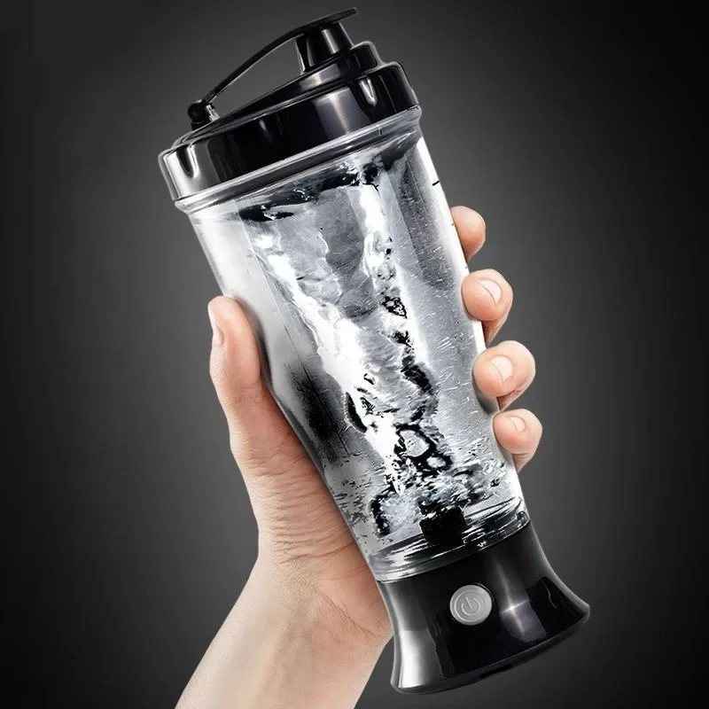 1pc Tragbare Elektrische Kaffee Rühren Tasse, Milch Protein Pulver Shaker Tasse, Kunststoff Wasser Flasche Für Fitness, gym, Sport, Faul Tasse