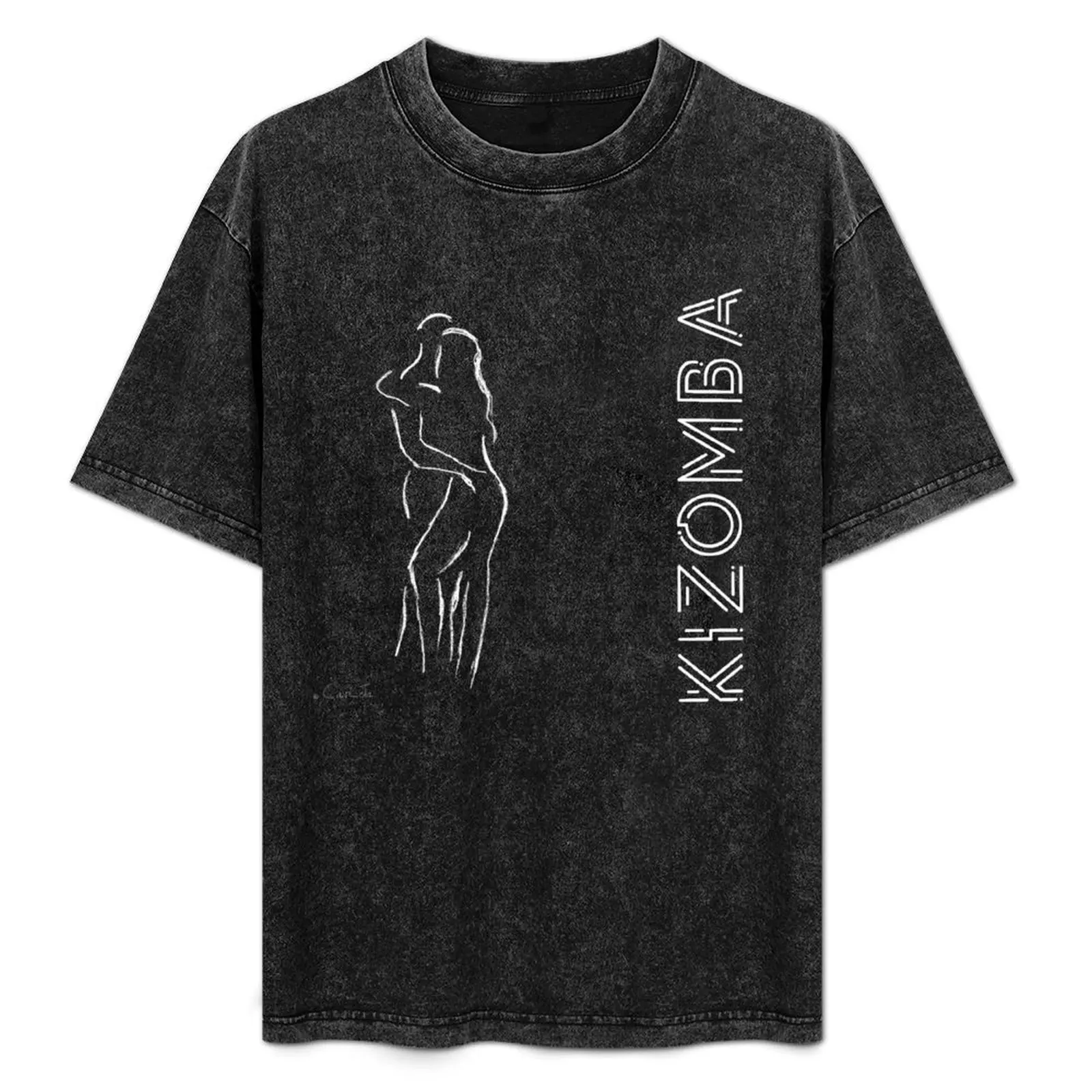 Kizomba White T-Shirt All Match Basic Short Sleeve Top