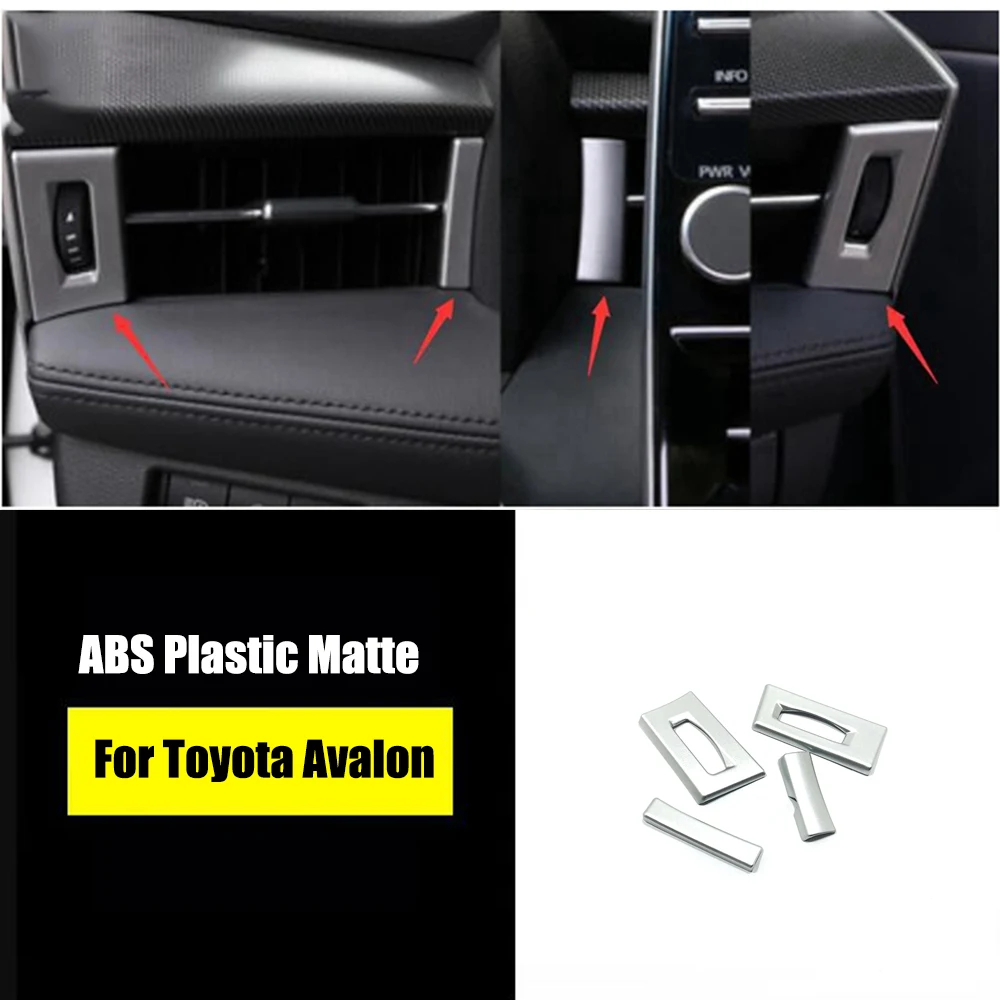 For Toyota Avalon 2019-2022 ABS carbon fiber Car Central control conditioner air Outlet decoration frame cover trim Accessories