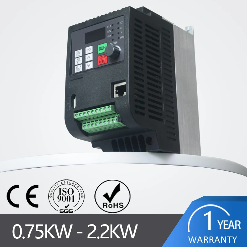 Imagem -02 - Conversor de Frequência para o Motor 380v 5. 5kw 7.5kw Entrada da Fase 220v a Três Saída 380v 50hz 60hz Inversor da Frequência da Movimentação Vfd da C.a.