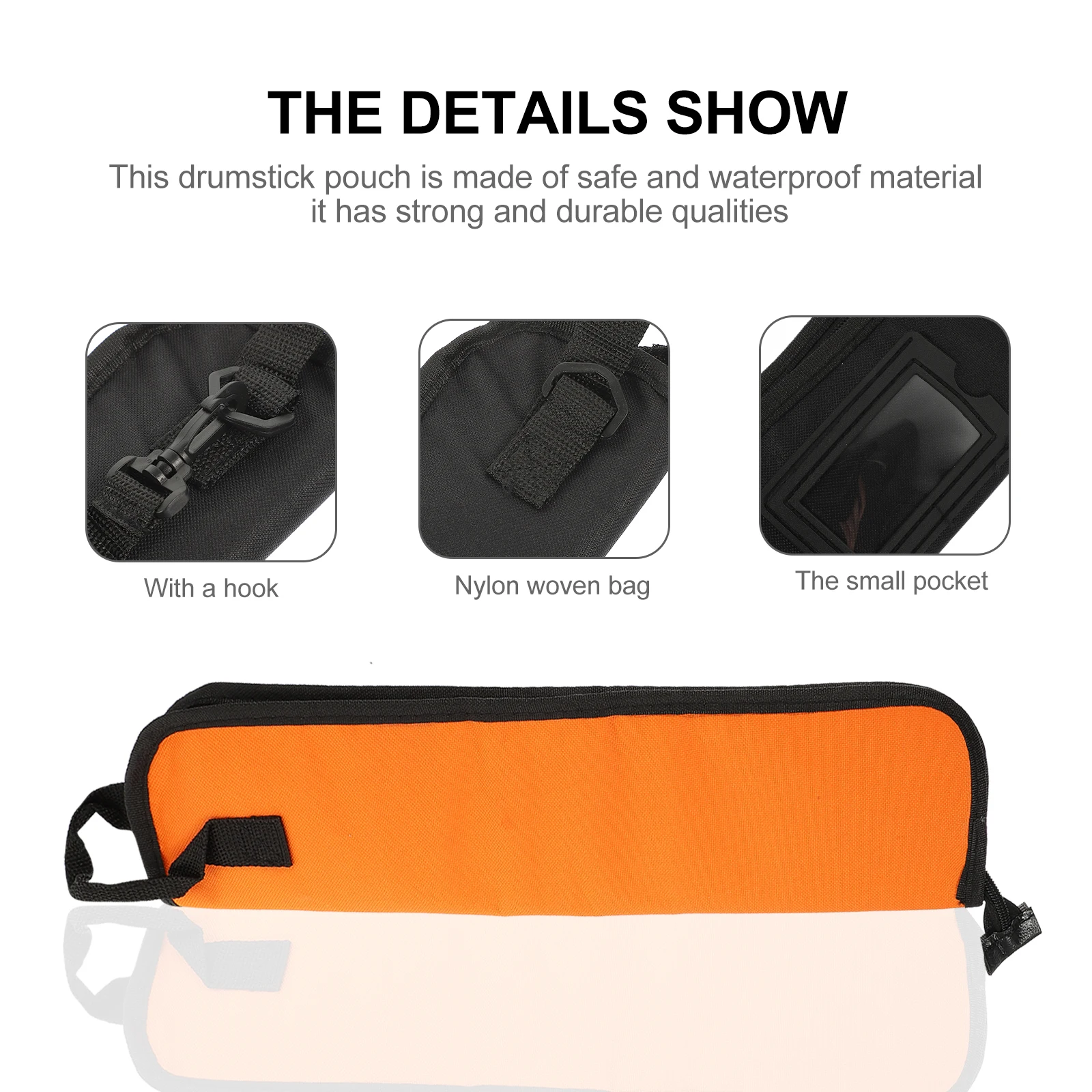 

Drum Stick Bag Professional Drumstick Storage Oxford Cloth Mallets Simple Holder Pouch Drumsticks