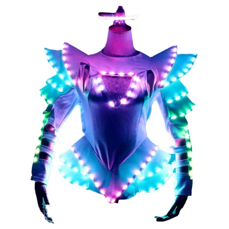 Light Up Luminous Clothes LED Costume Ballet Tutu Dresses For Dancing Skirts Wedding Party Outfit Circus Show Stage Suit