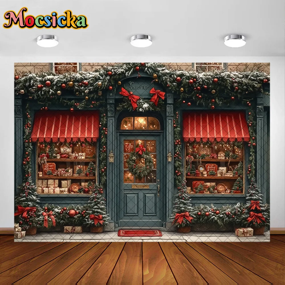 Mocsicka التصوير خلفية عيد الميلاد اللعب متجر الهدايا الديكور الأسرة عيد الميلاد عطلة صورة خلفية الصورة للصور