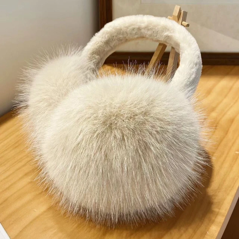 Inverno Volpe Paraorecchie Peluche Paraorecchie Donne Inverno Caldo Paraorecchie Unisex Portatile Orecchio Cuffia Esterna Antigelo Earcover 1PC
