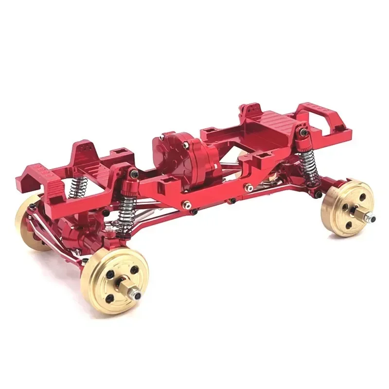 FMS FCX24 Metal Chassis Links Pull Rods and Oil Shock Absorber Set 1/24 RC Car Upgrade Parts Spare Accessories