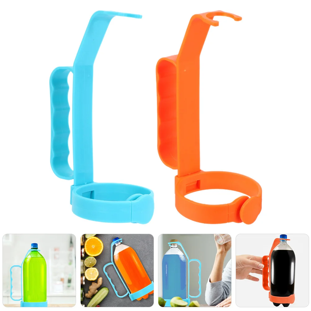 

2Pcs Beverage Bottle Carrier Lightweight Wear Resistant Handle for Outdoor Picnic Drink Holder Soda Pouring Handle
