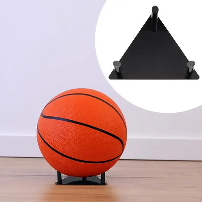 Acrylic Ball Stand Triangular Display Stand Sports Ball Stand Portable Autographed Ball Display Rack Ball Holder For Football &