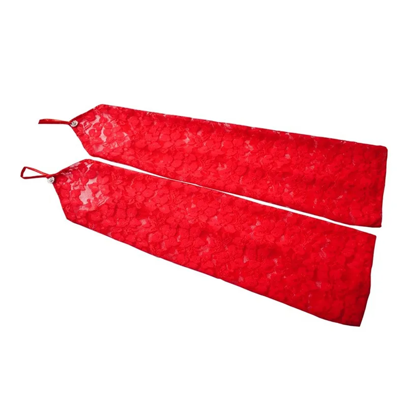 مثير الأزهار طباعة القفازات أصابع قفازات النساء تمتد طويل هوك إصبع مشرق الماس قفازات برباط