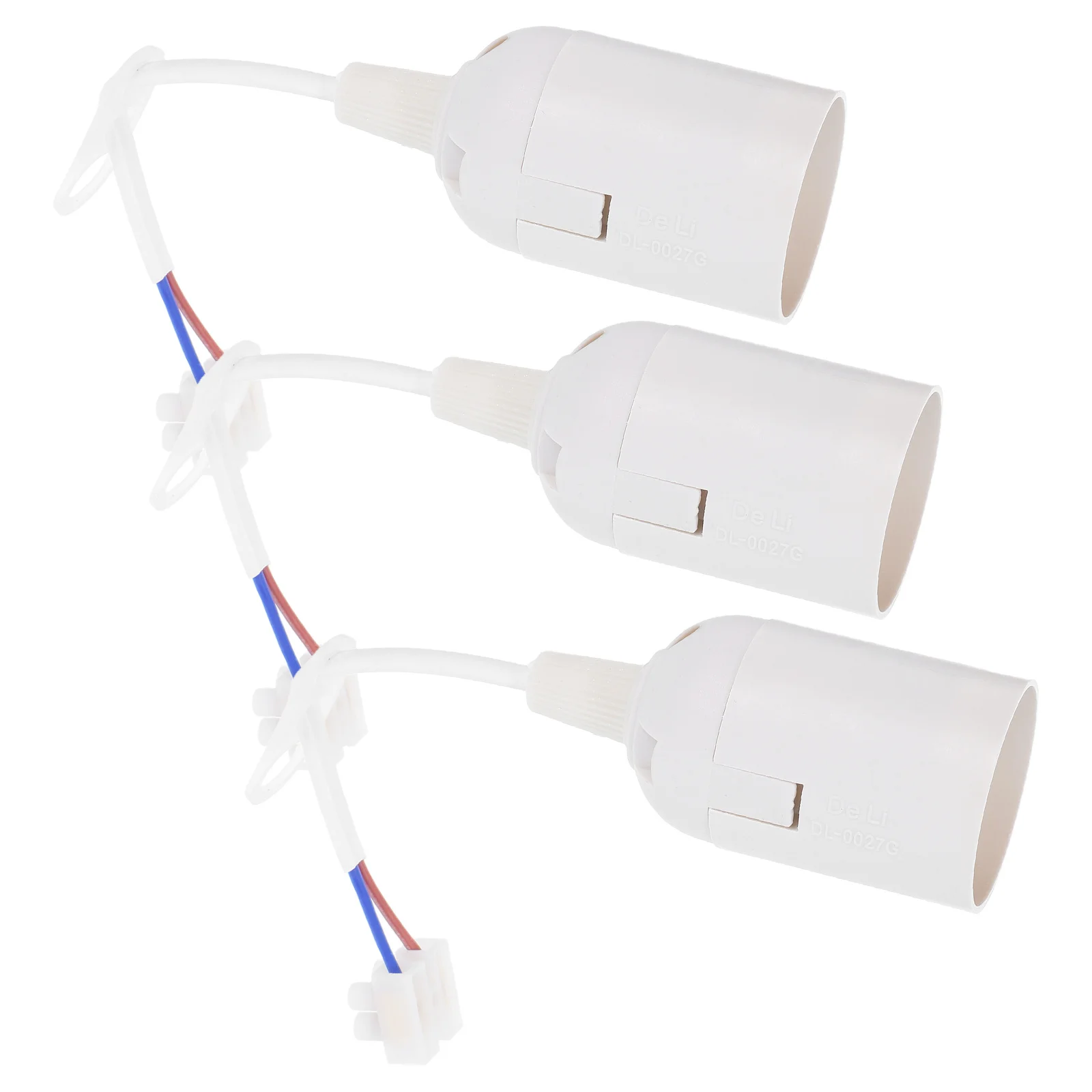 

3Pcs E27 Bulb Socket Fixture Wide Compatibility Flexible Wiring Pendant Lamp Base Indoor Lighting Accessories Light Bulb Sockets