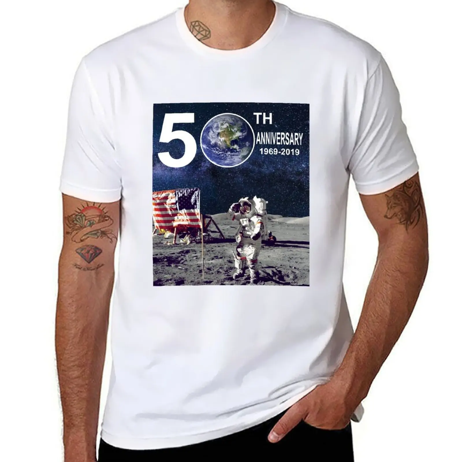 

50th Anniversary Moon Landing Apollo 11 T-Shirt funny t shirts dark humor funny t shirts man T-Shirt